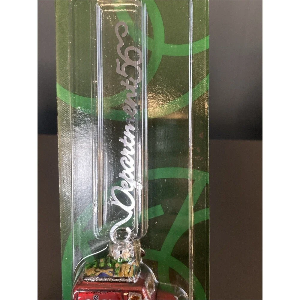 Vintage Dept 56 Mercury Glass Van Ornament 2001 The Village Express 6